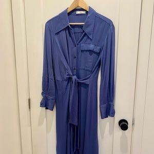 Mango wrap shirt dress size L